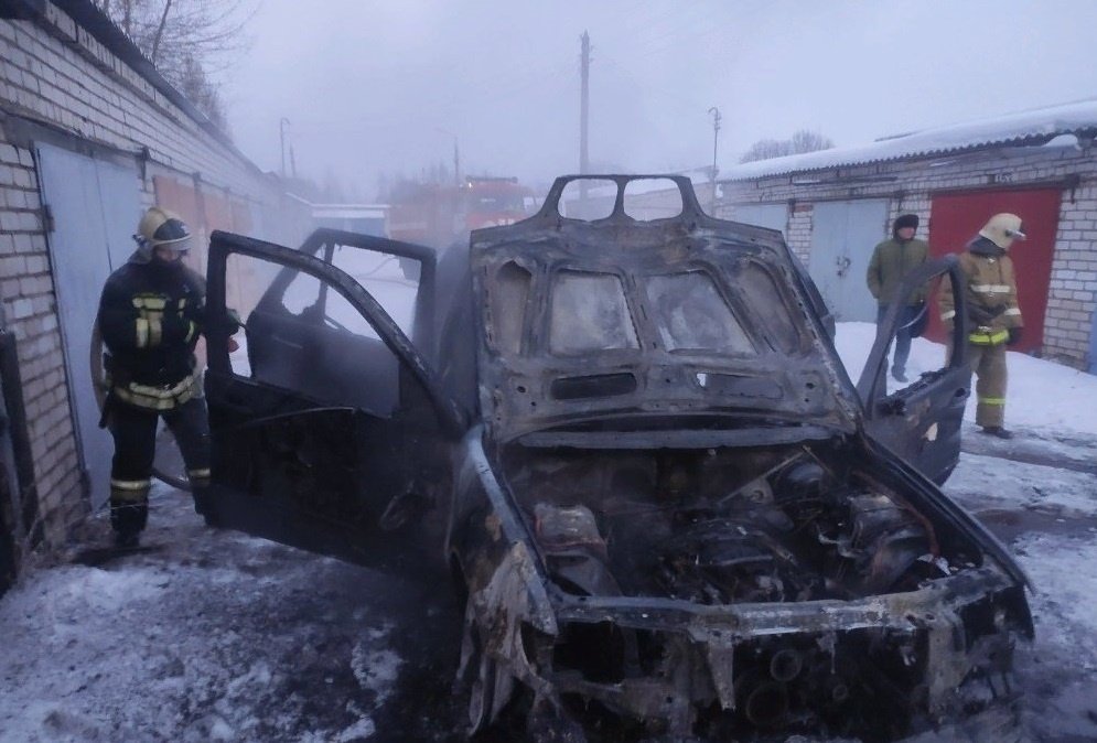 Возгорание транспортного средства в городском округе Лыткарино
